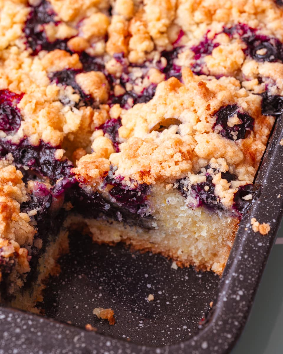 vegan blueberry Lemon Cake