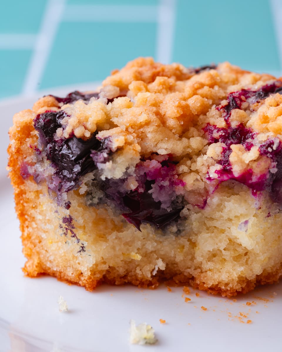 vegan blueberry lemon cake