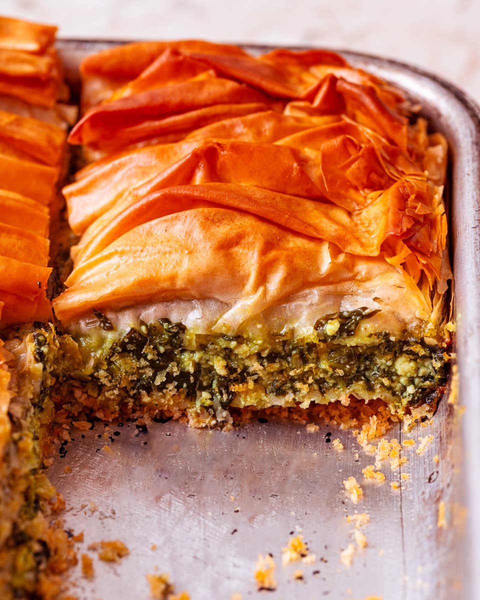 vegan spanakopita