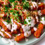 buffalo tofu fries