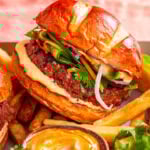 vegan banh mi burger
