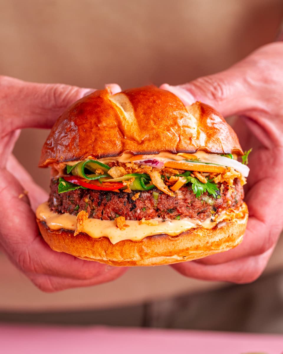 vegan banh mi burgers