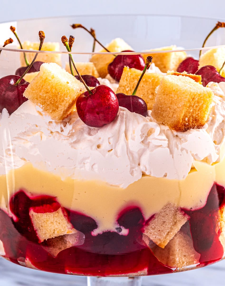 Vegan Cherry Lemon Trifle