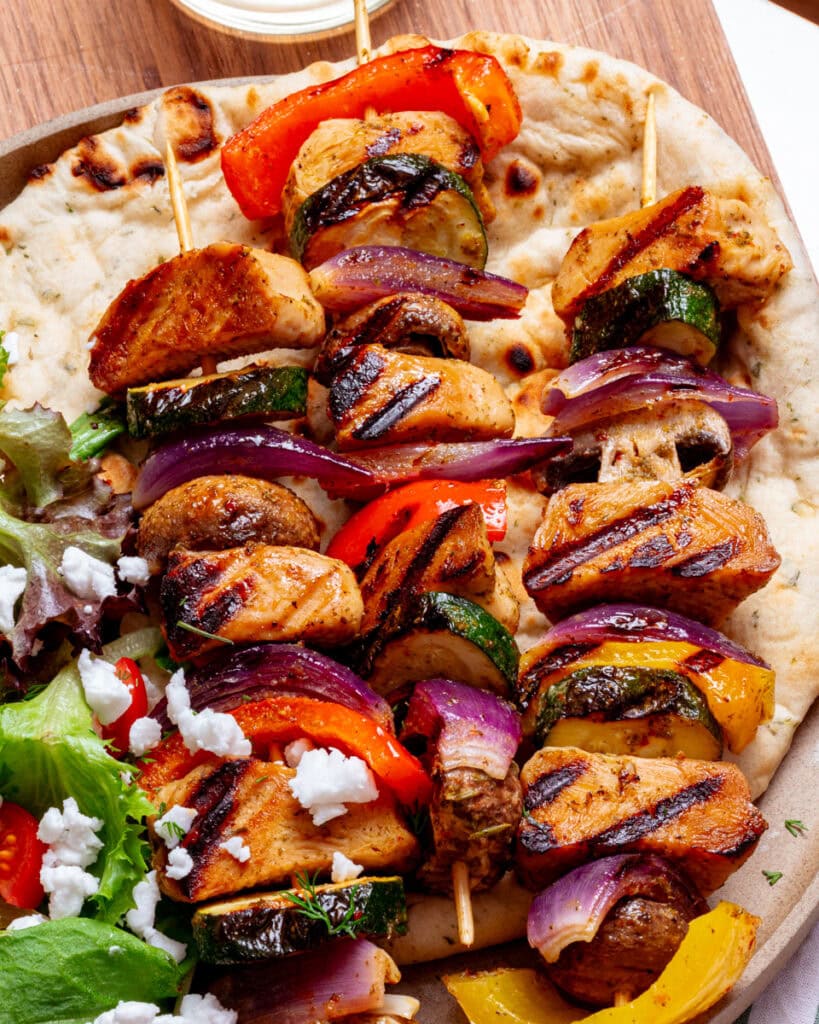 Grilled Vegan Kebabs with Mediterranean Marinade - School Night Vegan