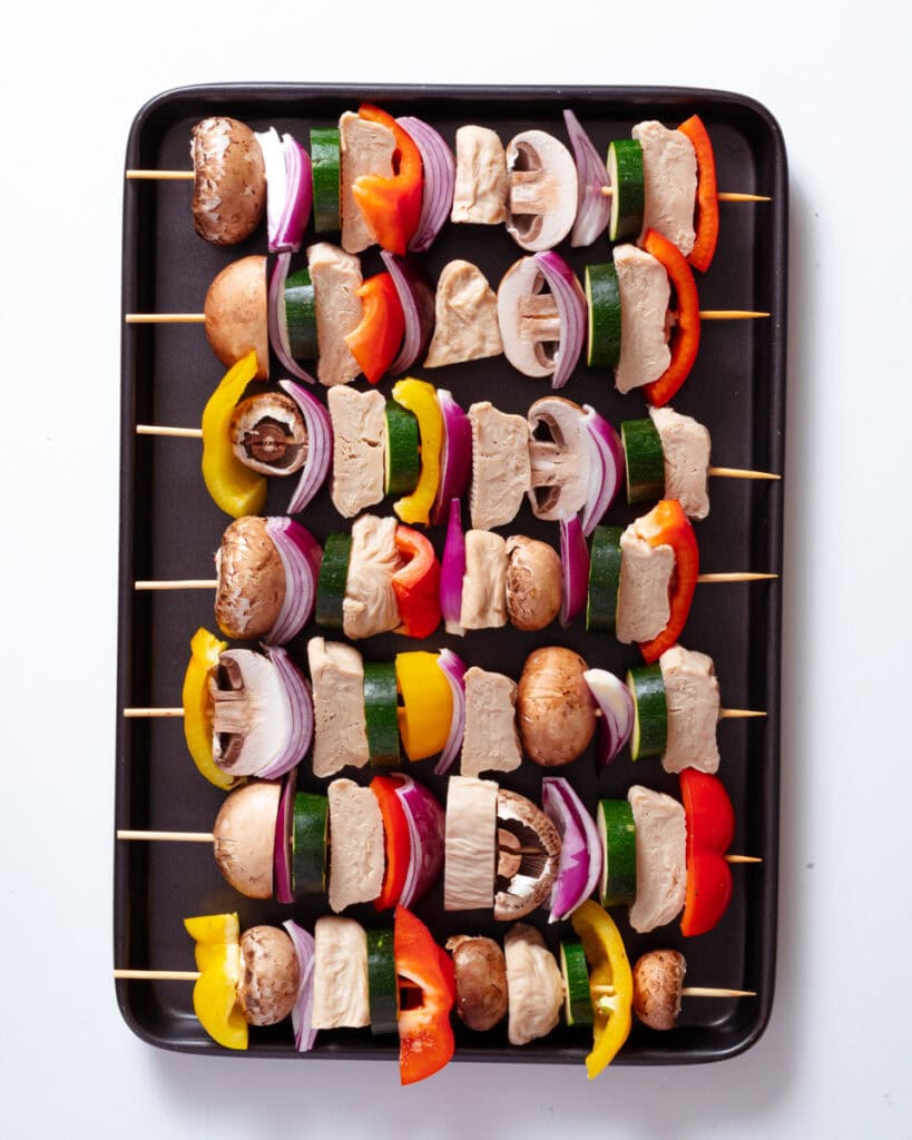 Grilled Vegan Kebabs with Mediterranean Marinade - School Night Vegan