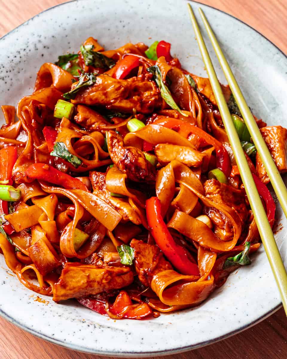 Vegan Thai Drunken Noodles