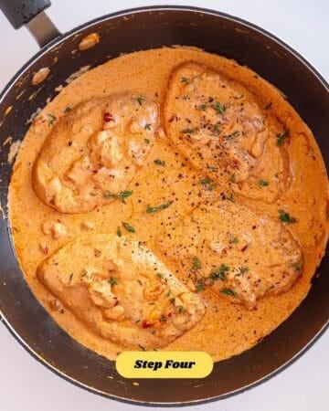 The finished dish of marry me tofu