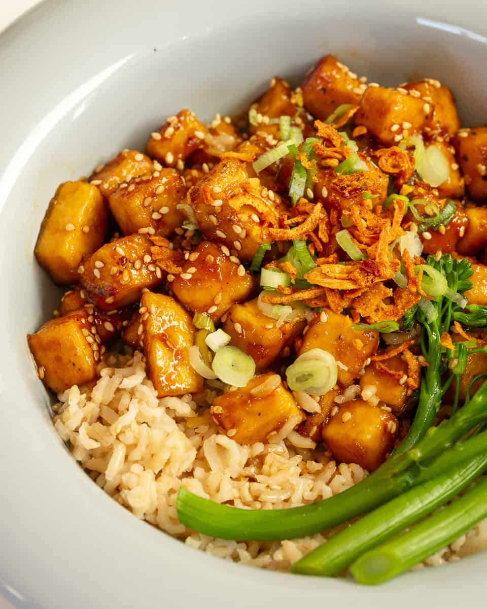 Sticky Sesame Tofu