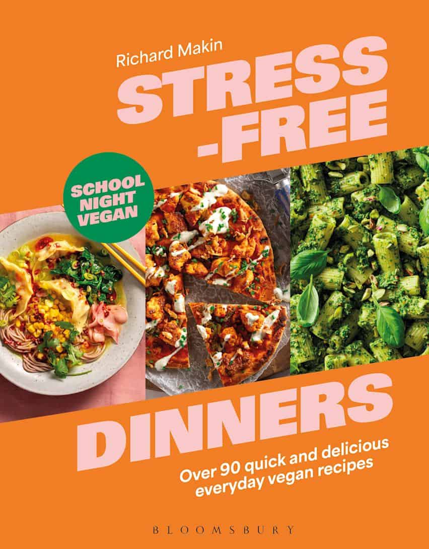 Front cover of the cook book stress-free dinners